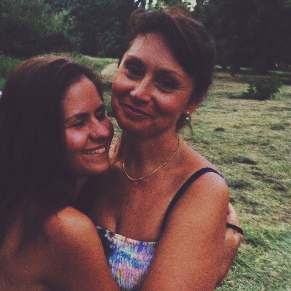 Alevtina Soboleva with her daughter, Daria